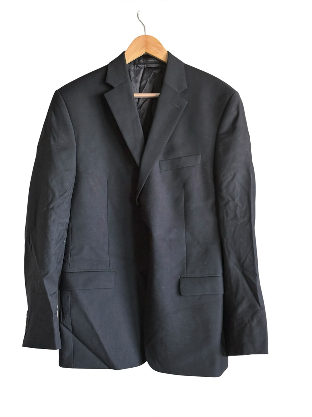 Lauren Ralph Lauren Men’s 40R Black 100% Wool Blazer Suit Jacket Coat